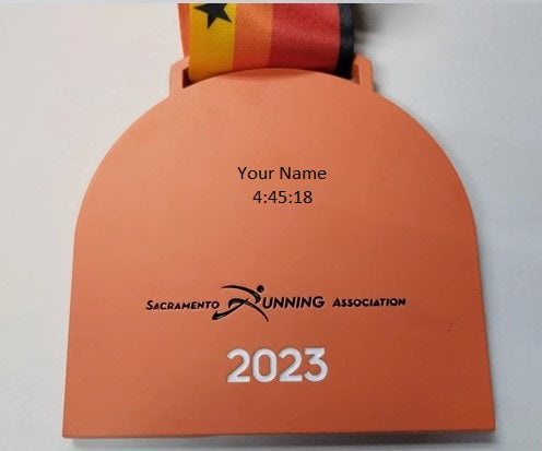 California International Marathon - Std Medal Engraving - On Site